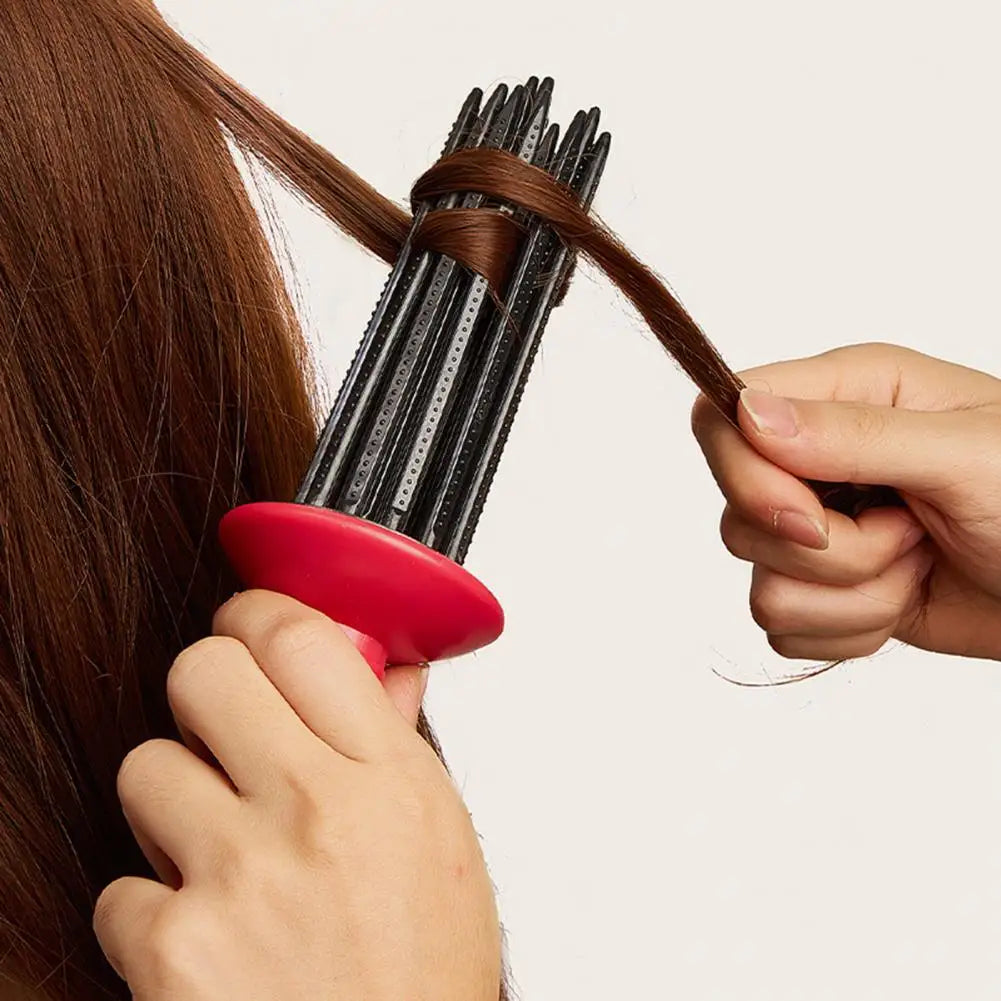 Hurt Hair Curling Brush Roller Roll Comb