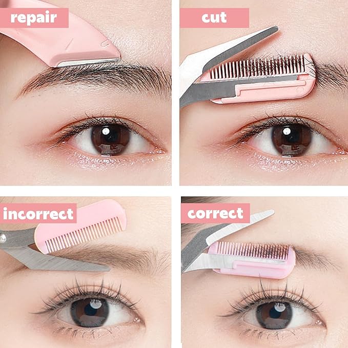 Eyebrow Scissors with Comb Eyebrow Scissors