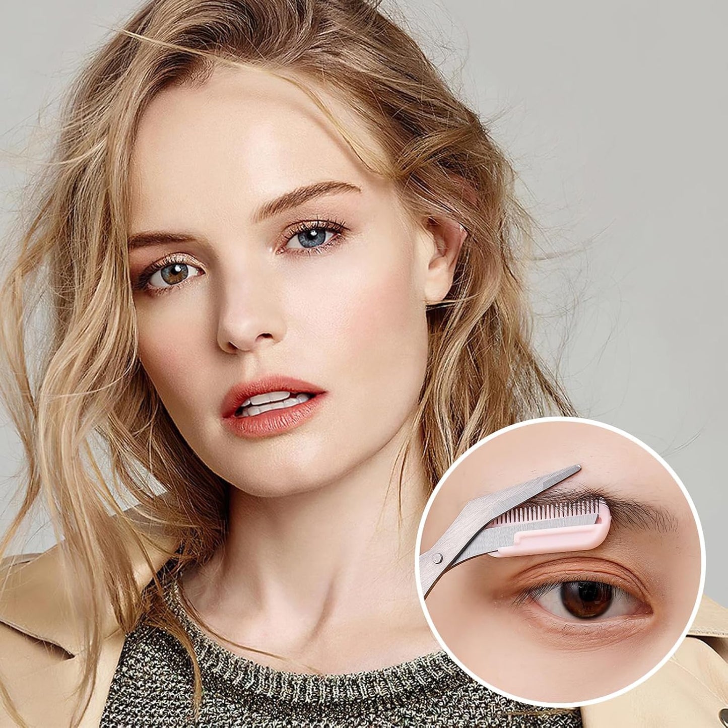 Eyebrow Scissors with Comb Eyebrow Scissors