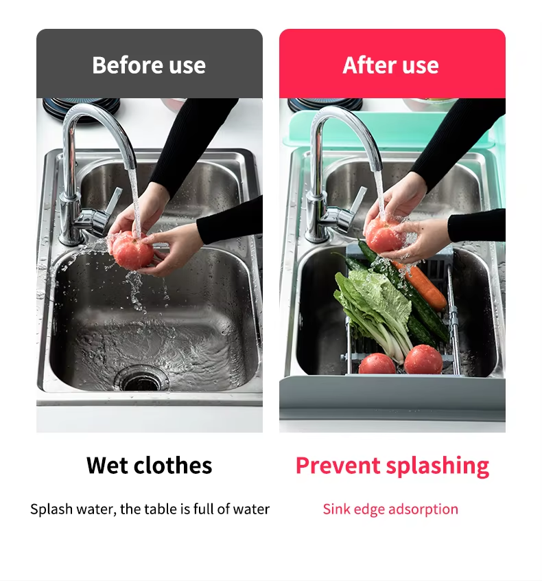 Silicone Sink Water Splash Guard