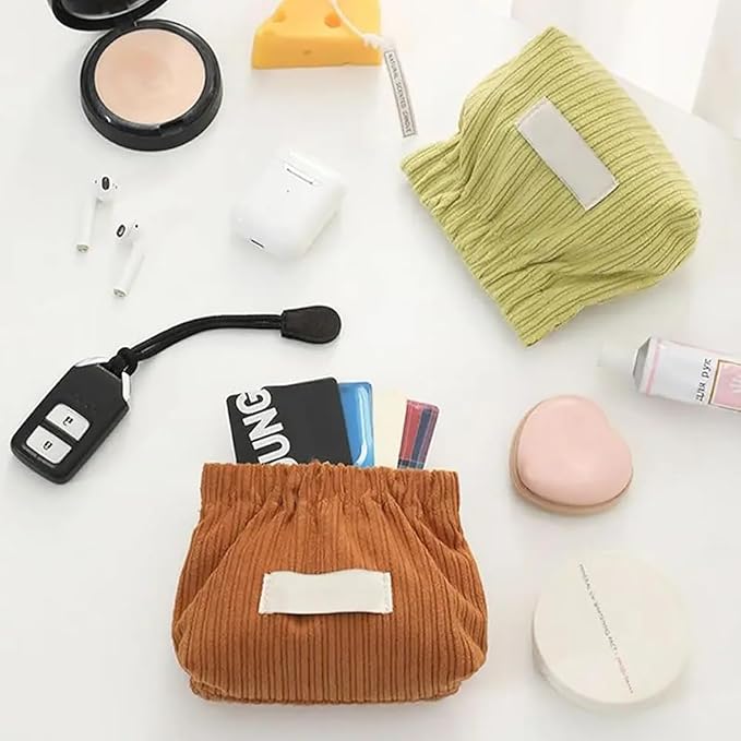 Ideal Gift - Mini Corduroy Elastic Storage Bag