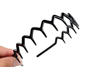 Black Plastic Sharks Tooth Hair