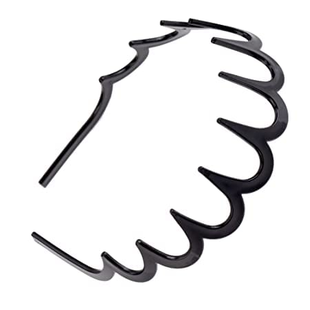 Black Plastic Sharks Tooth Hair