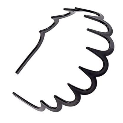 Black Plastic Sharks Tooth Hair