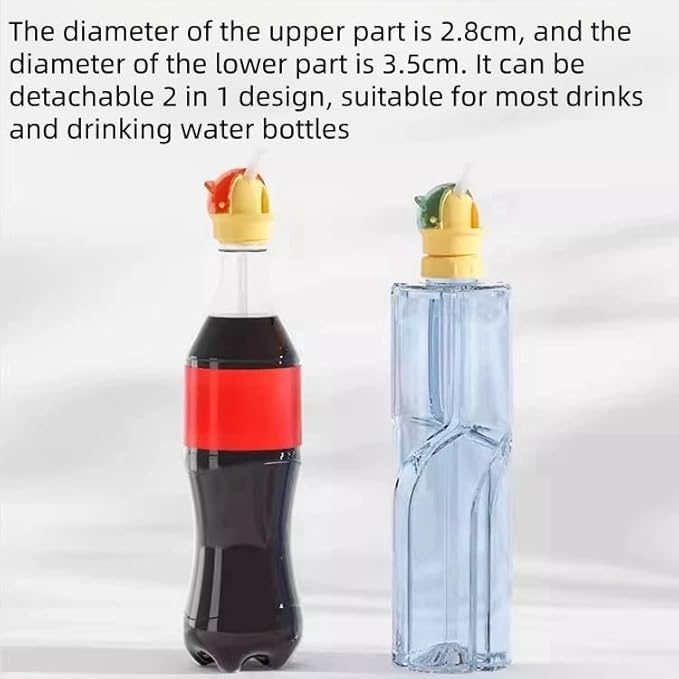 2-in-1 Water Bottle Straw Cap