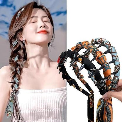 Satin Fabric Press Headband for Women