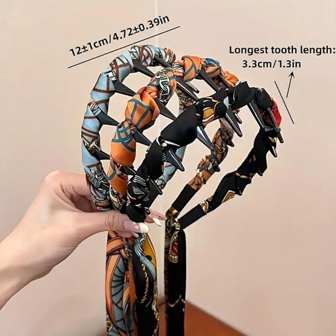 Satin Fabric Press Headband for Women