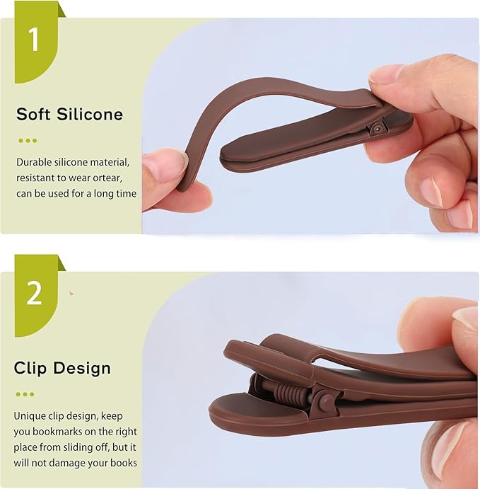 Book Marker Clip Strap pack of 3