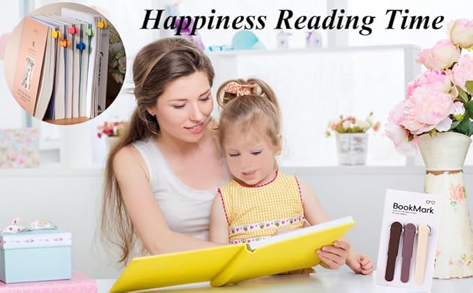 Book Marker Clip Strap pack of 3