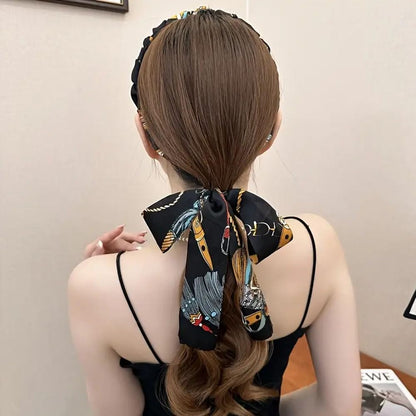 Satin Fabric Press Headband for Women