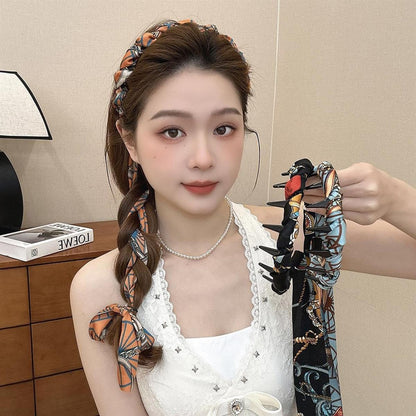 Satin Fabric Press Headband for Women