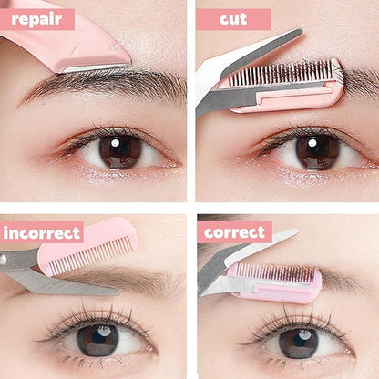 Eyebrow Scissors with Comb Eyebrow Scissors