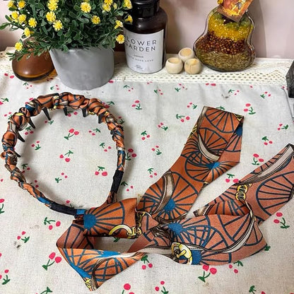 Satin Fabric Press Headband for Women