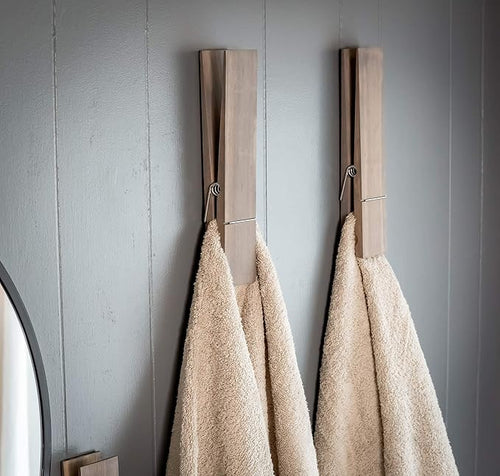 Giant Clothespin Bathroom Towel Holder
