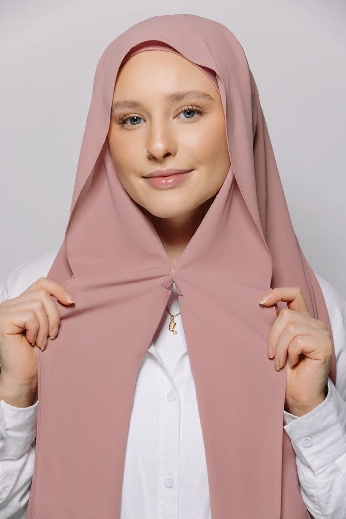 Instant Chiffon Hijab with Built-in Magnets