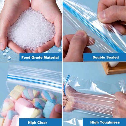 Plastic Ziplock for Freezing Food Items