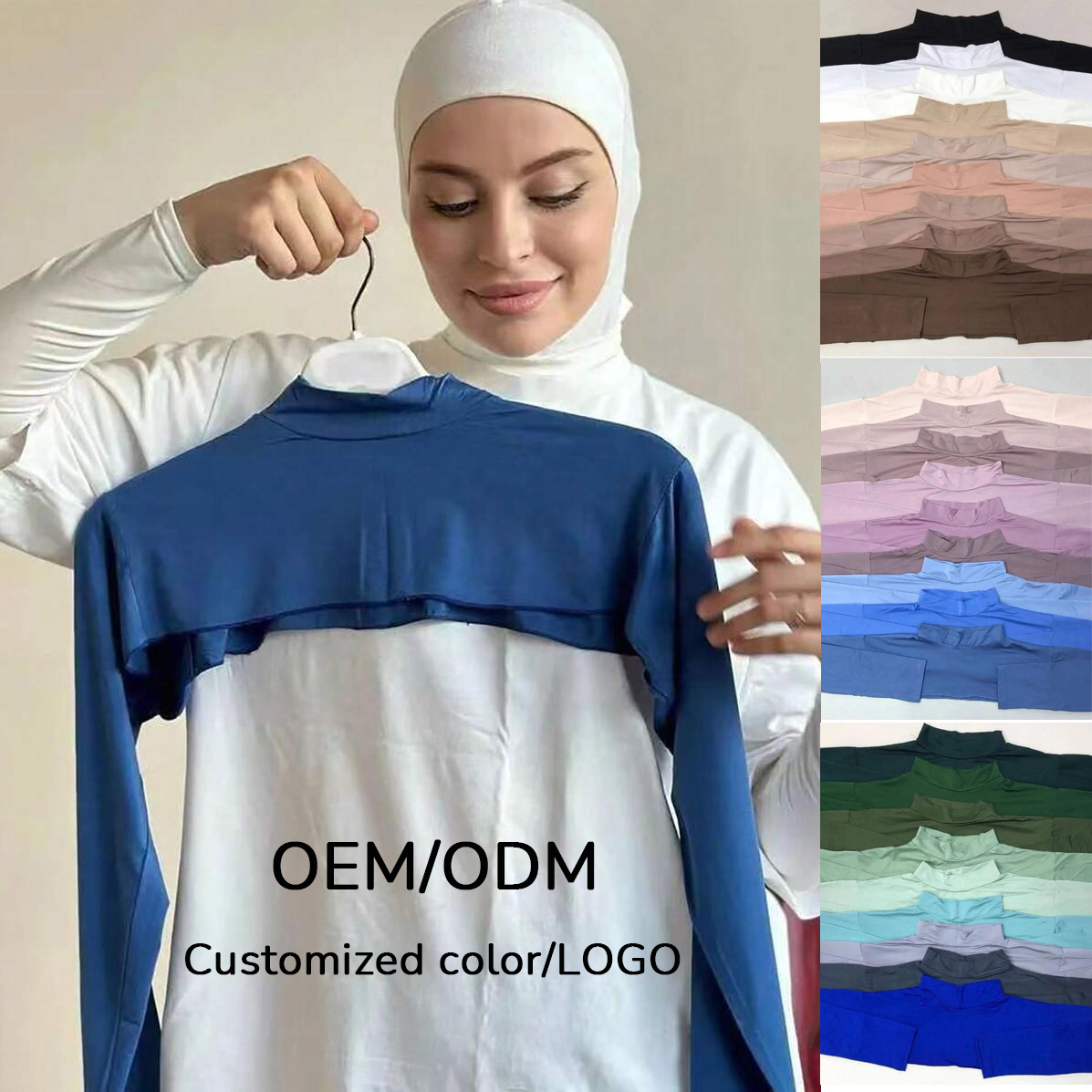 Anti glare sleeves cover woman