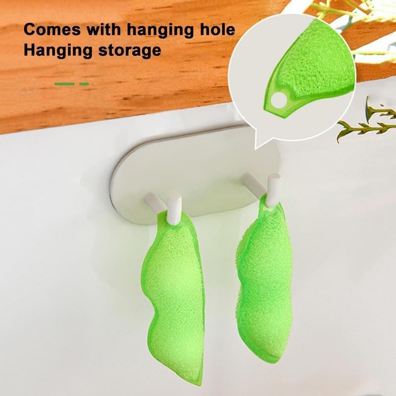 Bean Shaped Pea Pods Bottle Scrubber