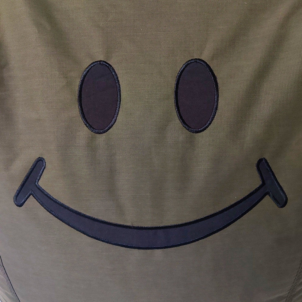 Smiley Face Bean Bag Gray