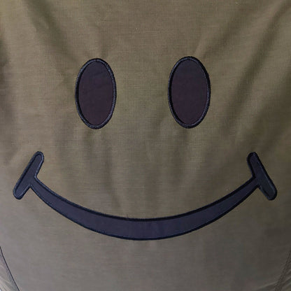 Smiley Face Bean Bag Gray