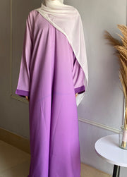 Ombre Serenity Abaya - Lilac