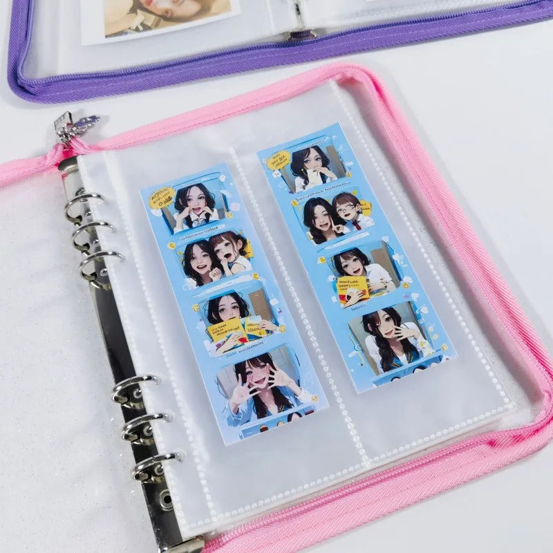 Cute Ins Sparkling Blingbling Binder