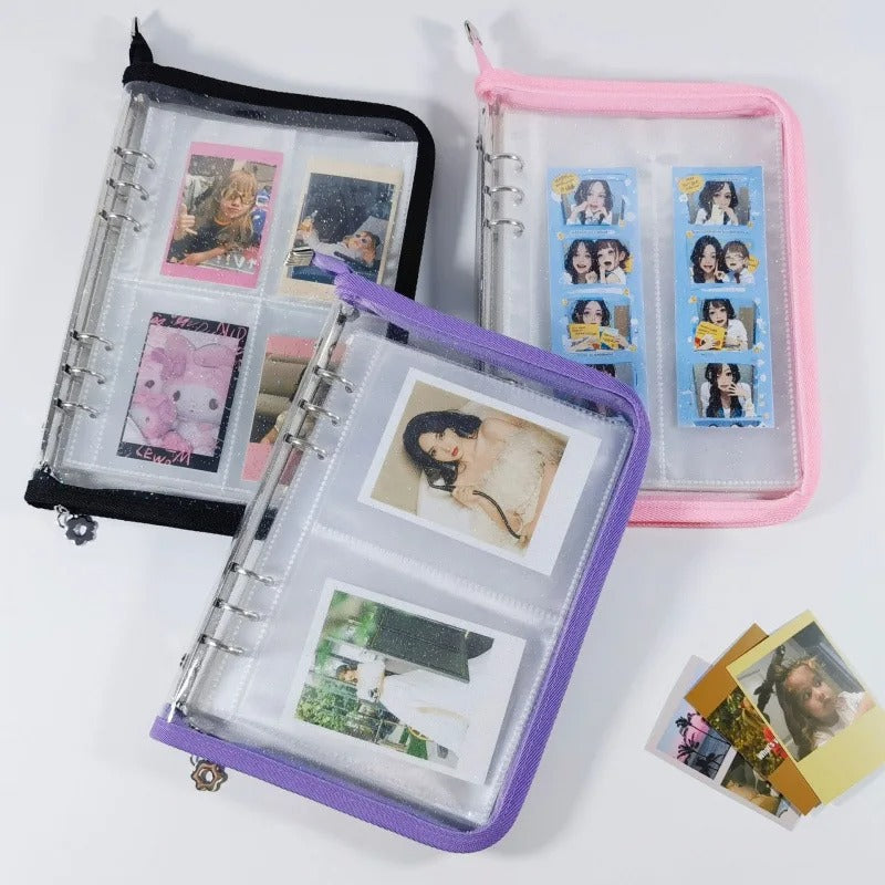 Cute Ins Sparkling Blingbling Binder