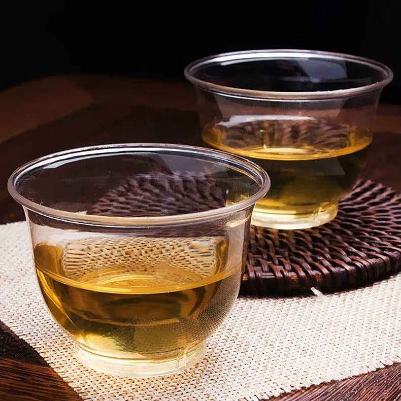 Disposable Transparent Plastic Cups pack of 15