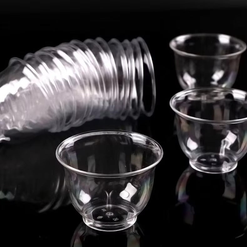 Disposable Transparent Plastic Cups pack of 15
